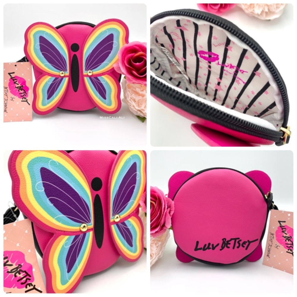 Betsey Johnson Butterfly Wristlet Wallet Bag - Picture 9 of 9
